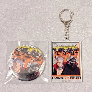 NARUTO 72 시리즈 캔뱃지 아크릴 키링 세트 36권