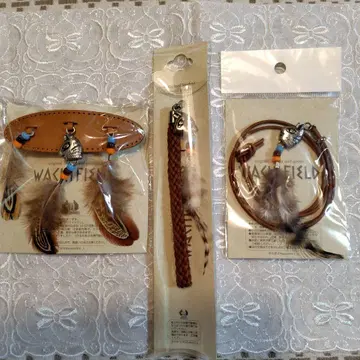 와치필드 다얀 다얀의 깃털 머리핀 깃털 스트랩 깃털 목걸이 3종 세트