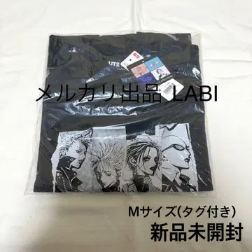 유니클로 야자와 아이 T셔츠 UNIQLO M사이즈 black stones