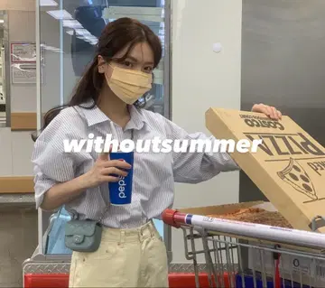 완판템 withoutsummer papa shirts 스트라이프