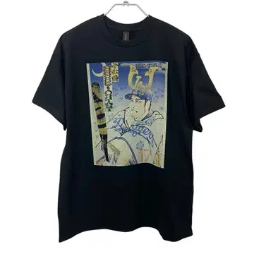 오타니 쇼헤이 우키요에 다저스 [ L 사이즈 ] 티셔츠 블랙