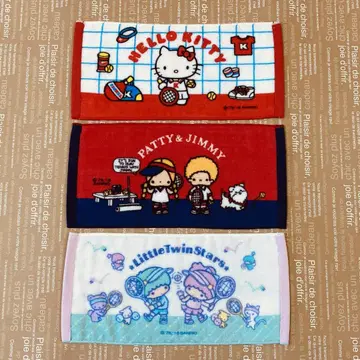 헬로키티 파티&지미 키키라라 테니스 포켓 타월 3종 K485