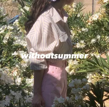 완판템 withoutsummer marie shirt 아이보리