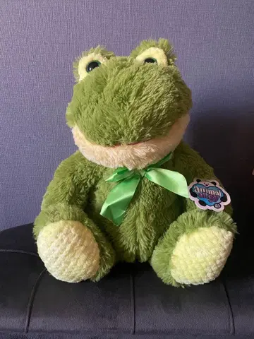 개구리 봉제 인형 리본 포함