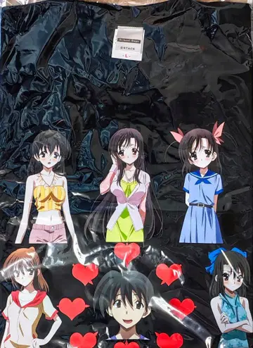 School Days T셔츠(마코토와의 상관도) L 사이즈