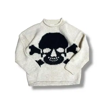 80s DOR JE 에콰도르 니트 스컬 해골 네팔제