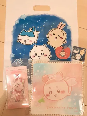 치이카와 (먼작귀) 사쿠라 요정 키링 핸드 타월