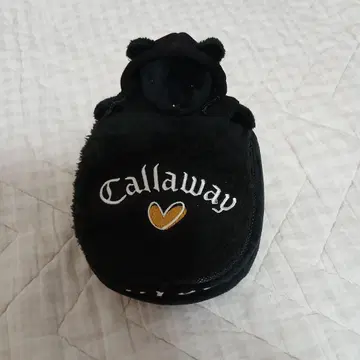 캘러웨이 베어 마스코트 부착형 말렛형 퍼터 커버 블랙