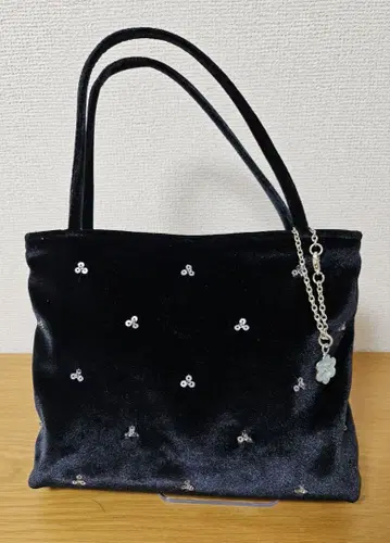 marie claire 마리끌레르 벨벳 핸드백