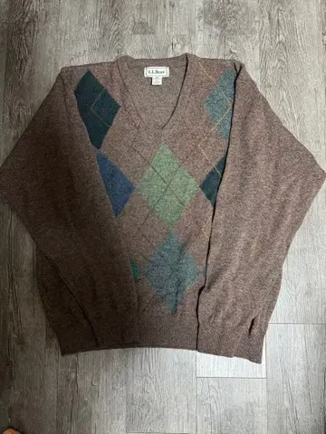l.l.bean 스코틀랜드제 아가일 스웨터
