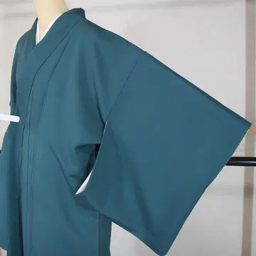 미사용 네이비 순수 실크 이로무지 청록색 b266