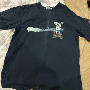 Piko 드래곤 프린트 T셔츠 블랙 구제 의류