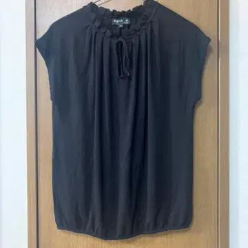 아네스베 여성용 블랙 셔츠