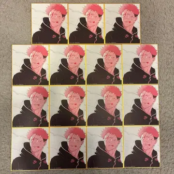 주술회전 전시회 시부야 사변 블라인드 미니 색지 이타도리 유우지 15개