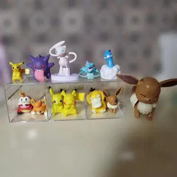몬코레 10체 피카츄 미니 피규어 이브이 프라모델 세트 묶음 판매