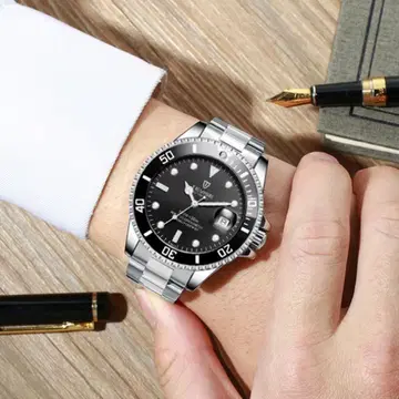 남성용 자동 손목시계 다이버즈 블랙 42mm 스테인리스 즉시 발송 방수