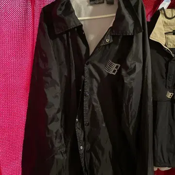 BRONZE 블랙 나일론 자켓