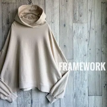 FRAMeWORK 프레임워크 맨투맨 풀오버 후드티 와이드