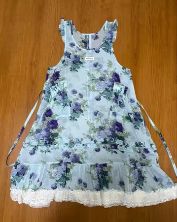 모모코 하우스 꽃무늬 오버롤 스커트