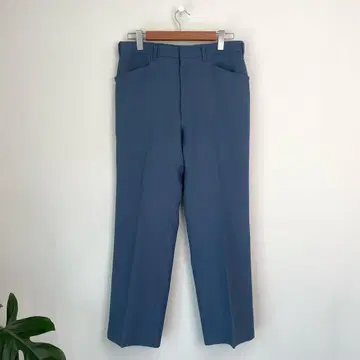 70s HAGGAR 노턱 스트레이트 슬랙스 스카이블루 라이트 블루