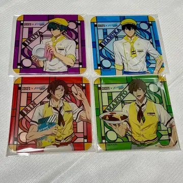 Free! DF 코스터 하루카/마코토/린/이쿠야 4점 세트
