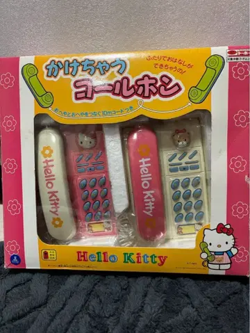 [ 레어 ] 헬로키티 완구 카케차우 콜폰 전화 헤이세이 레트로