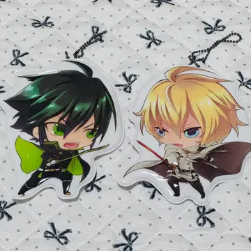 종말의 세라프 쿠션 키링 유우 미카 A22