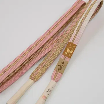 순수 실크 손뜨개 허리띠 (아오키 켄타로 상점) 핑크/y689