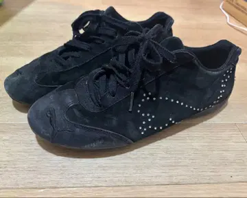 00s PUMA 스피도캣 블랙 Y2K 스니커즈 스웨이드 스톤