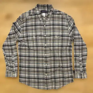 파타고니아 오가닉 코튼 체크 셔츠 M 시어서커 00s