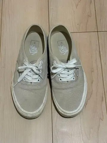 Vans authentic 베이지 스웨이드 스니커즈 25.5