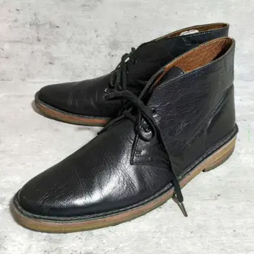 [클락스 오리지널스] 가죽 처카 부츠/블랙/크레이프솔/US8.5