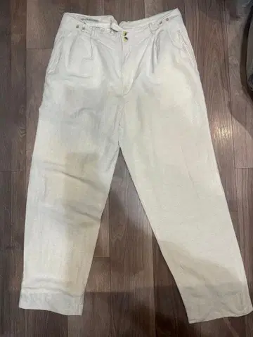 NEWS FASHION 화이트 와이드 팬츠 LAMPO 80s 90s