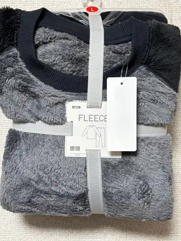 [ UNIQLO ] 25FW 새상품 퍼리 플리스 세트 L 그레이