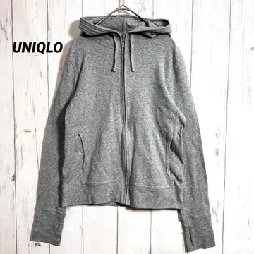 유니클로 UV컷 풀 집업 후드티 썸홀 자외선 차단 봄 여름 그레이