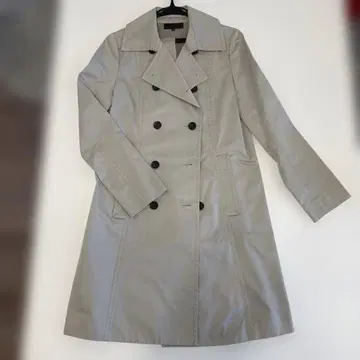 언타이틀 트렌치코트 그레이 롱 여성용 L