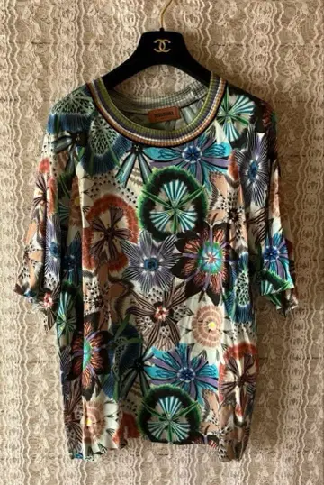 MISSONI 꽃무늬 반팔 셔츠