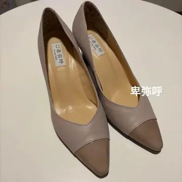 히미코 베이지 토캡 펌프스