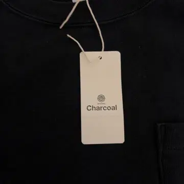 Charcoal 블랙 긴팔 티셔츠 S