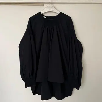 드리스 반 노튼 풀오버 개더 블라우스 블랙 36