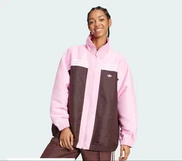 adidas 70S 오버 사이즈 트랙 자켓 핑크 XS