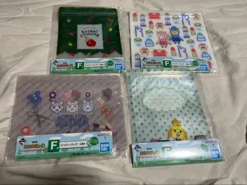 동물의 숲 1번 복권 F상 4점 세트