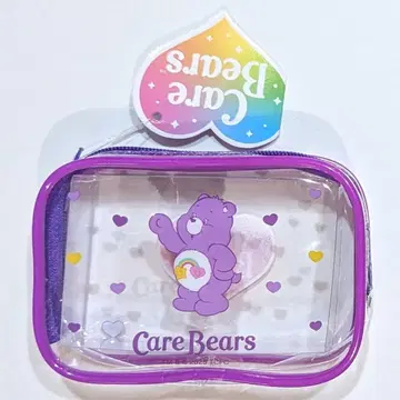 에스케이재팬 케어베어 클리어 미니 파우치 베스트프렌즈베어