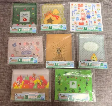 동물의 숲 제일복권 F상 전 8종 컴플리트 세트