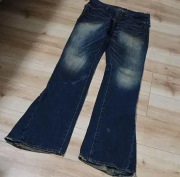 CIVARIZE 가죽 배색 데님 사이즈 42