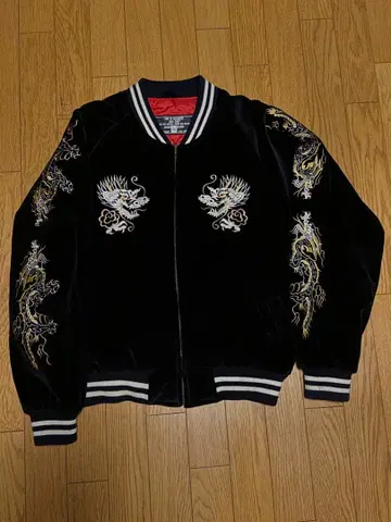 JUNGLE STORM 스카잔 소류 수베니어 자켓 벨벳