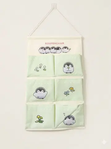 [ 새상품 ] 코우펜짱 워 포켓 벽걸이 수납 6 포켓 완판템