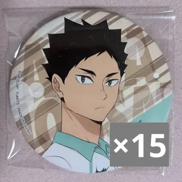 카라팔레 하이큐!! 스쿨 오브제 캔뱃지 이와이즈미 하지메 15개