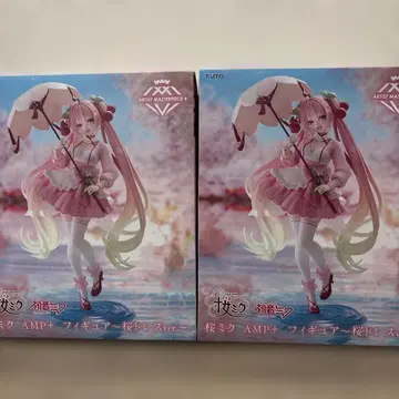 벚꽃 미쿠 AMP+ 피규어 벚꽃 드레스ver. 2체 세트