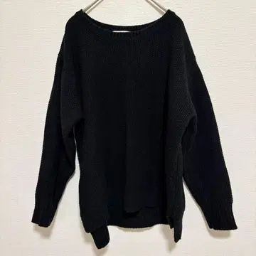 LOWRYS FARM 로리즈팜 블랙 니트 스웨터 긴팔 M